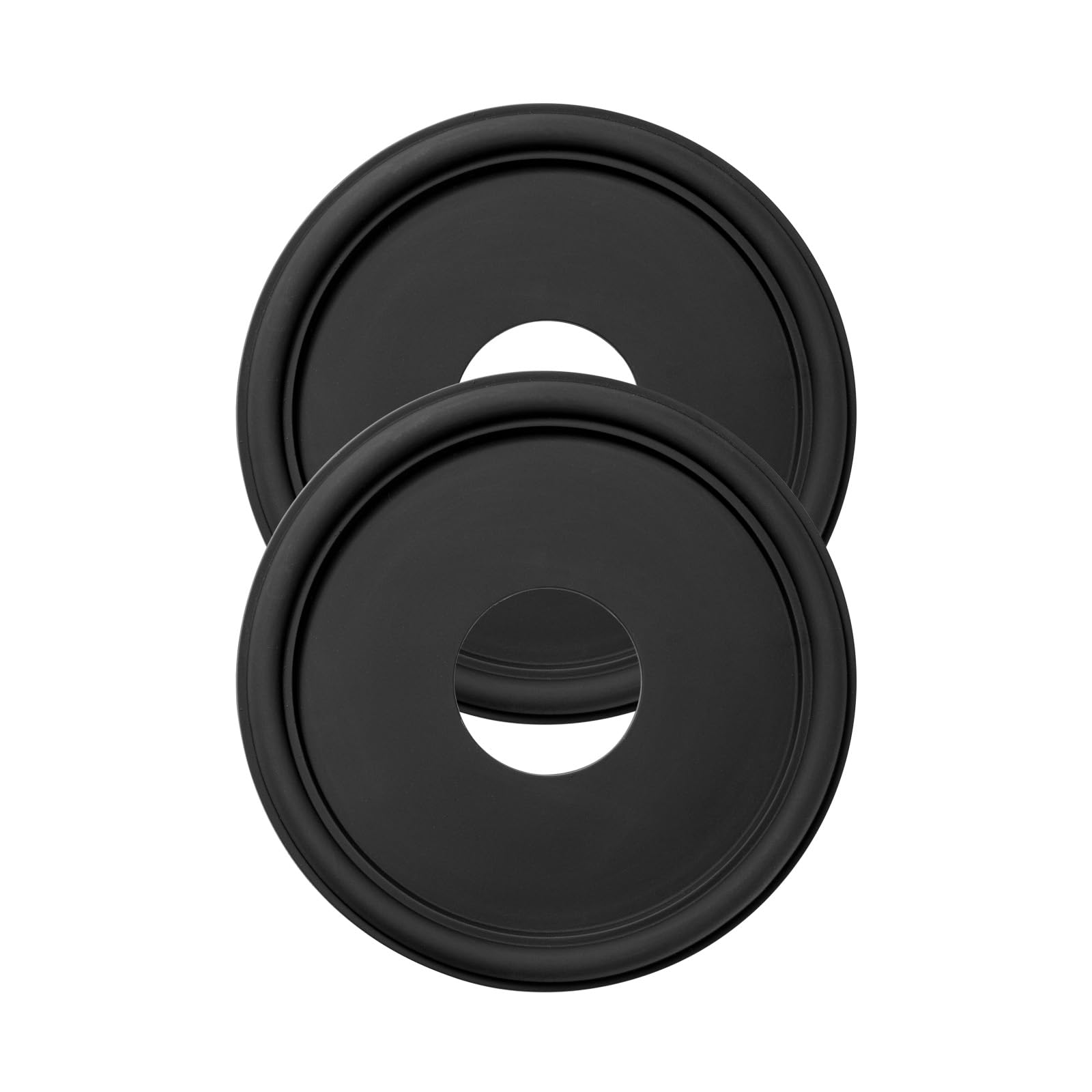 Black Molded PU Ceiling Medallion, 13 inch OD x 4 inch ID x 1 inch P — Amazon image 3
