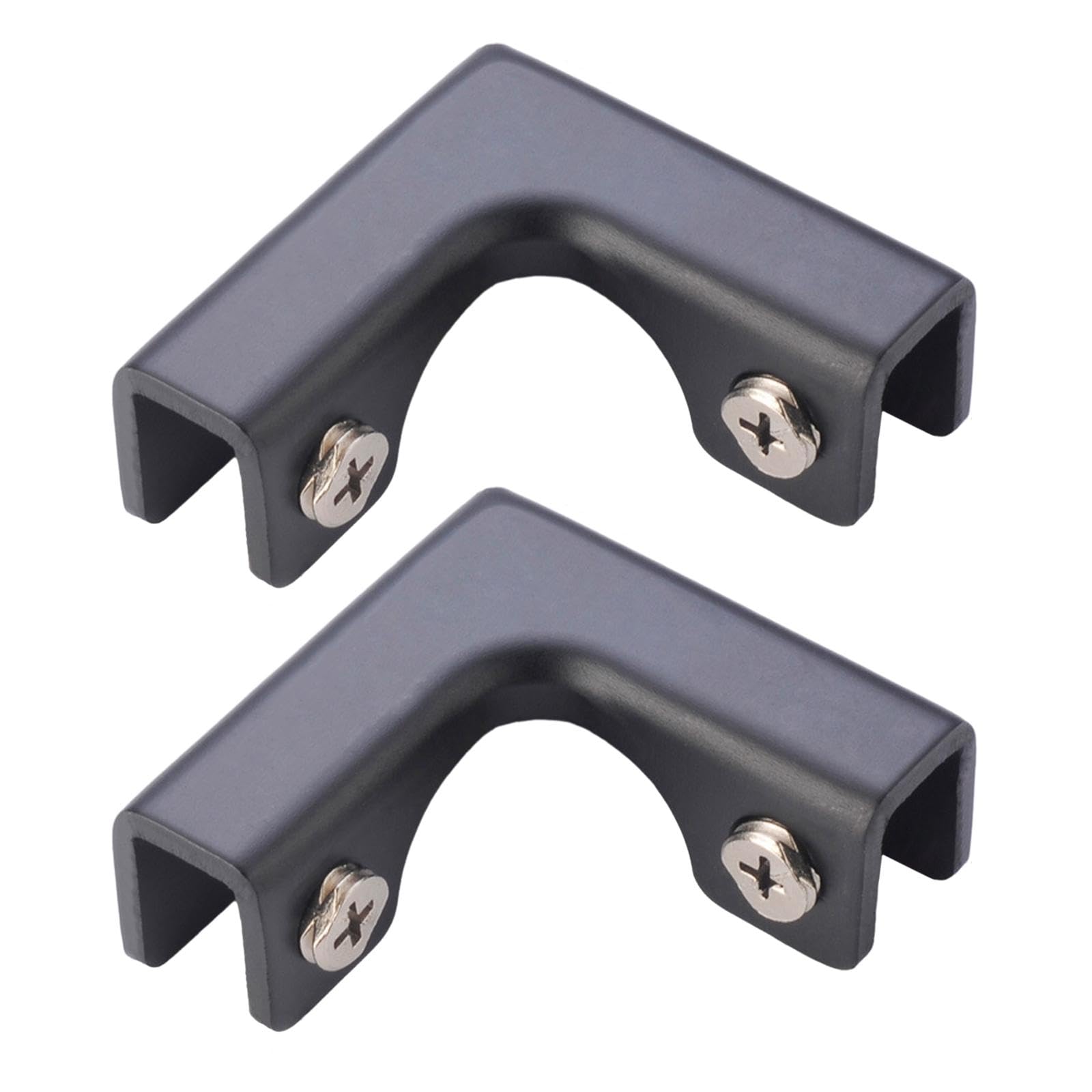 Secret Desire 2 Pieces Glass Connector Clip Corner Guards for Glass Display Cabinet Fixing for 11 to 12Mm-image-23