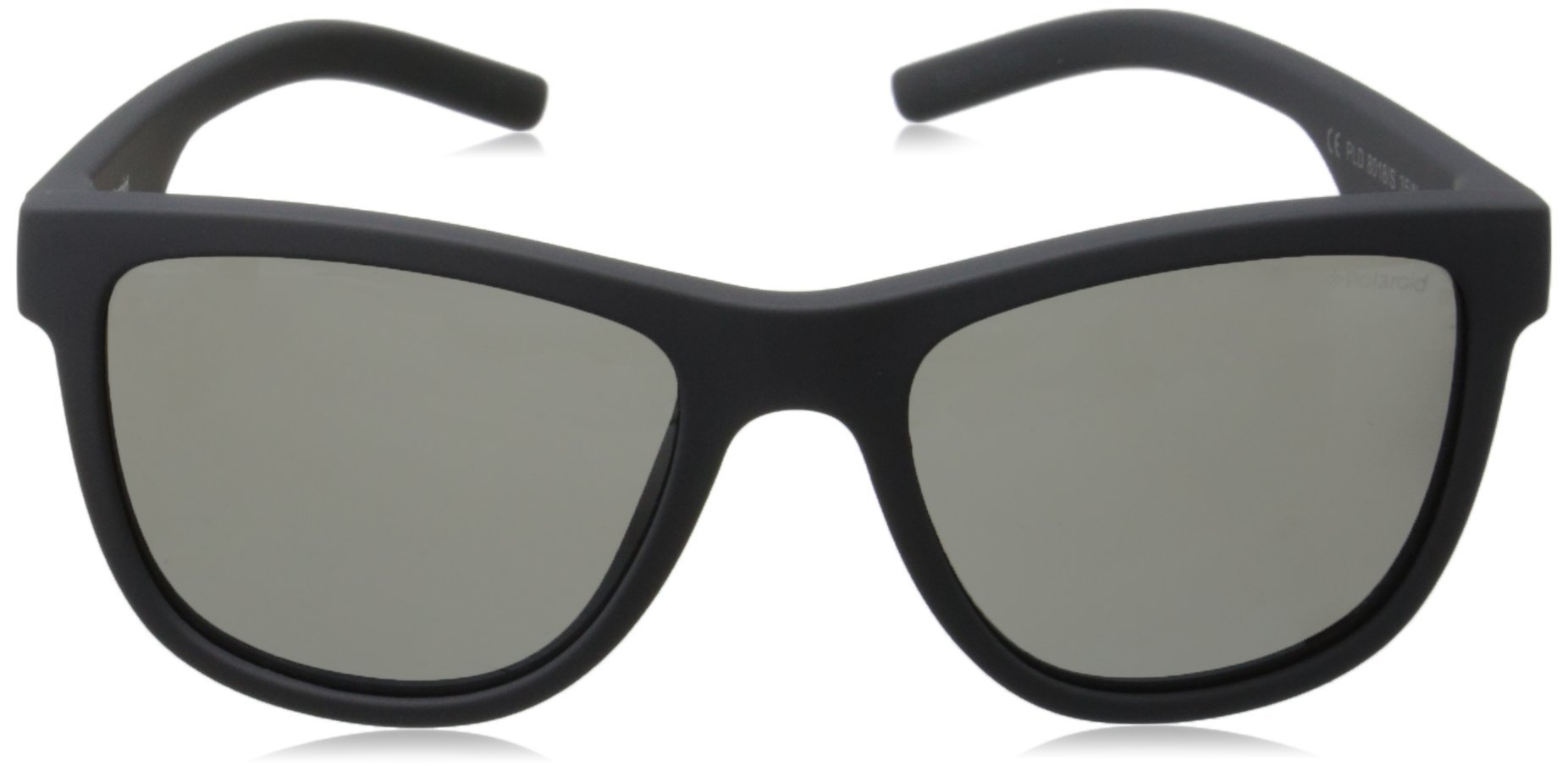 Polaroid Sunglasses (Safilo Group) Kids' PLD8018/S Rectangular Sunglasses, Blue Transparent/Polarized Gray Blue Mirrored, 47mm, 17mm