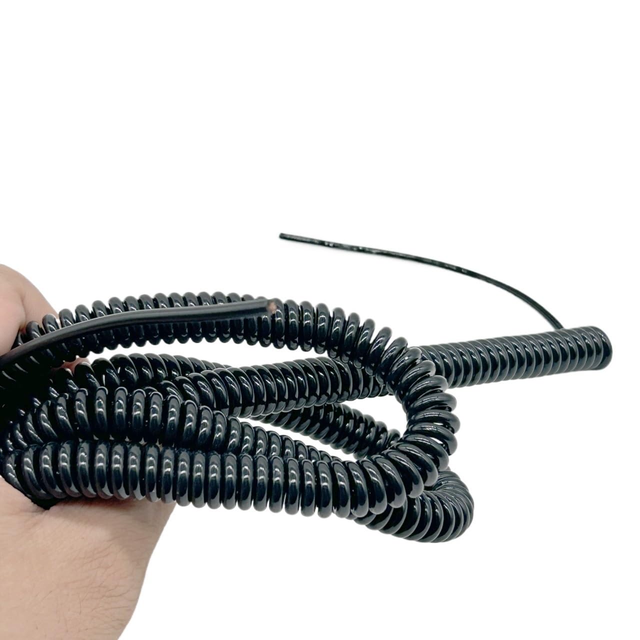 5 Meter langes Spiral-Netzkabel mit mehradrigem flexiblem Federkabel