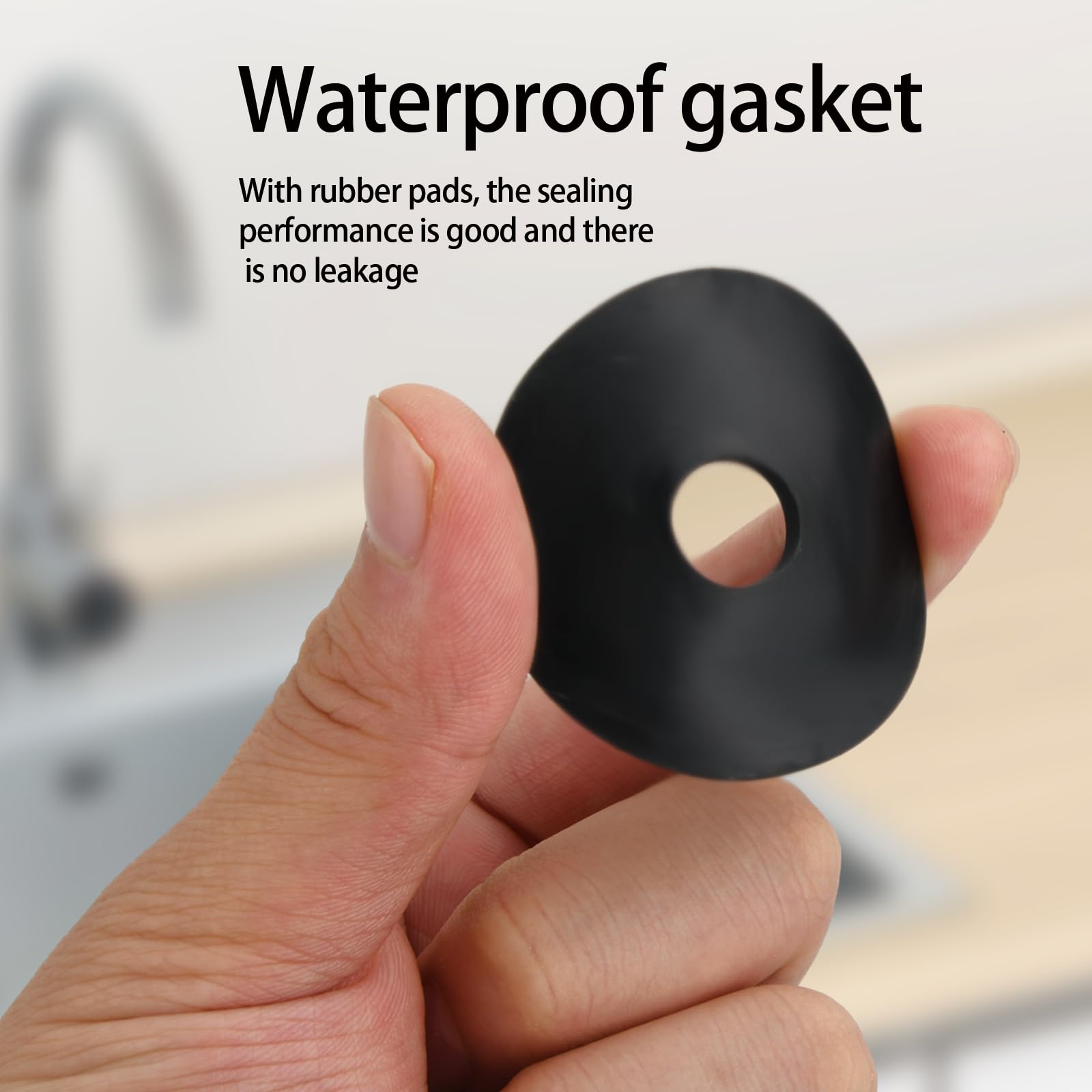 5 cm Acciaio Inossidabile Copri Foro, Coperchio del Foro del Rubinetto Accessori, Tappo Lavandino Cucina, Coperchio Foro Del Rubinetto Lavello da Cucina e da Bagno per Prevenzione Perdite (Argento)