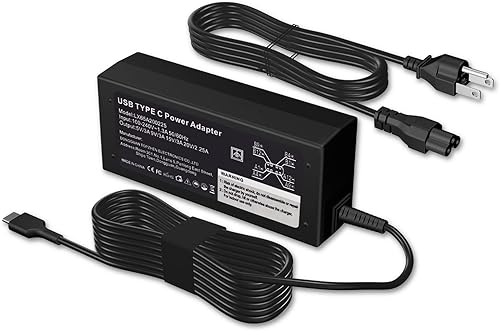 Miniatura 1 de Cargador USB C de 45 W compatible con Acer Chromebook A18-045N1A A16-045N1A N17Q9 N17Q8 N18Q12 N18Q5 N18Q5 N16Q10 N17Q5 N18Q3 N19Q3 Tipo C Cable