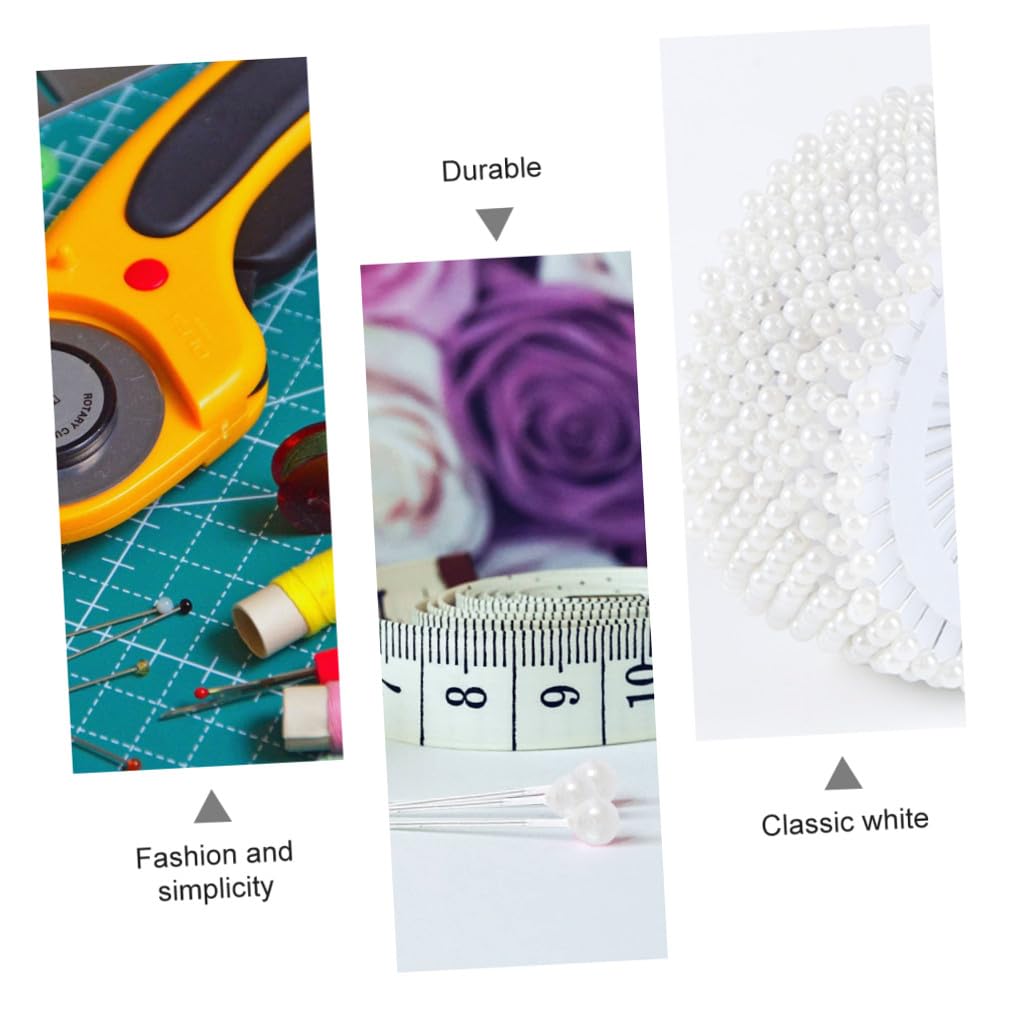 Alfileres con Cabeza de Imitación de Perla, 480 Piezas de 3 Mm | Acero Resistente al Óxido y Plástico, para Manualidades y Fiesta, Presentación en Pack de 480 Unidades