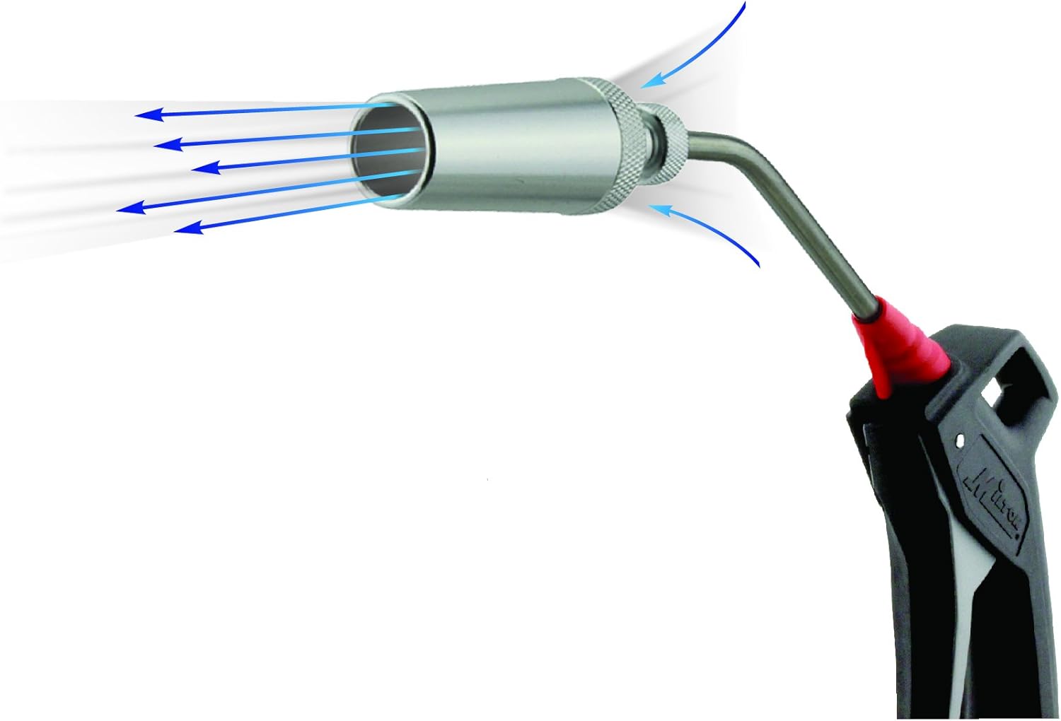 Milton S-160X5A High Flow Venturi Air Multiplier Blow Gun Nozzle - Aluminum