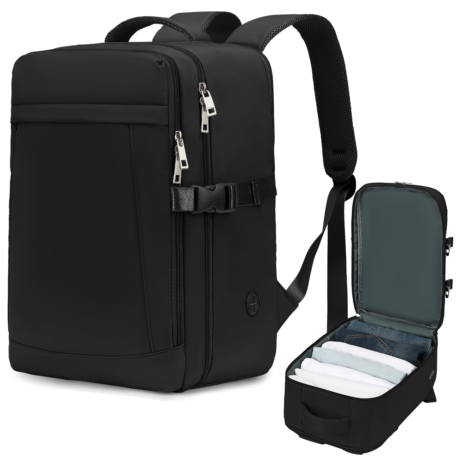 Yankony Per Ryanair Cabin Bags 40 x 30 x 20 Borsa da cabina sotto il sedile, zaino da viaggio dimensioni cabina borsa da trasporto per aerei tasche multiple zaino comfort per uomini e donne