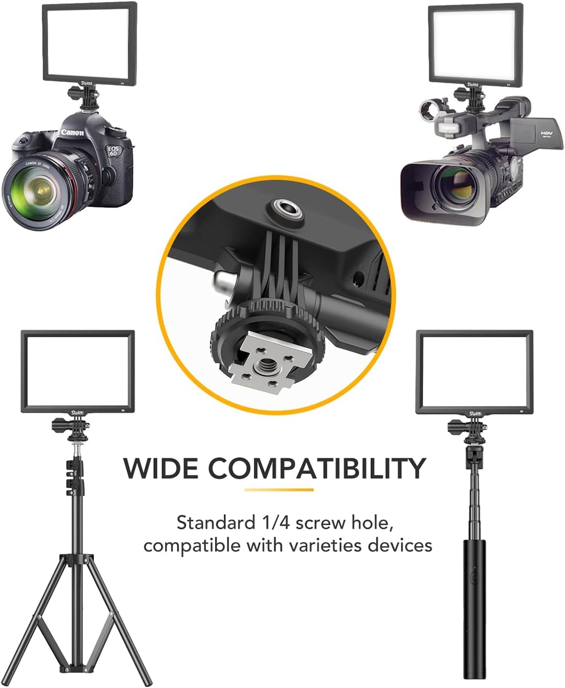 Up To 40% OFF Switti LED Video Light Lighting Kit, Dimmable Bi-Color Panel Light with Tripod Stand for YouTube Video Photography/Live Streaming/Video Conference|3200K-5600K, CRI95+ Best Deal 🛒 Switti LED Video Light Lighting Kit, Dimmable Bi-Color Panel Light with Tripod Stand for YouTube Video Photography/Live Streaming/Video Conference|3200K-5600K, CRI95+