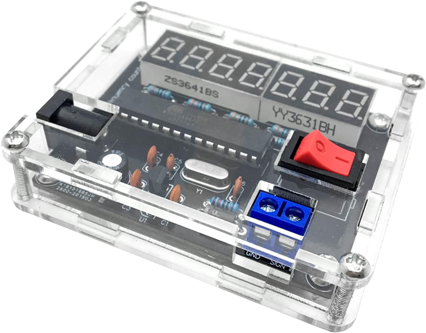 DIY Frequency Counter Kit, 0.45Hz-10MHz Frequency Meter, Frequency Counter, Digital VR Frequency Meter, Measurement Making DIY Kit, for Home Industry