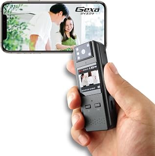 Gexa 间谍相机 4K 笔夹摄像机 小型相机 [GX-121] 监控摄像头 支持Wi-Fi 旋转镜头 红外线 256GB