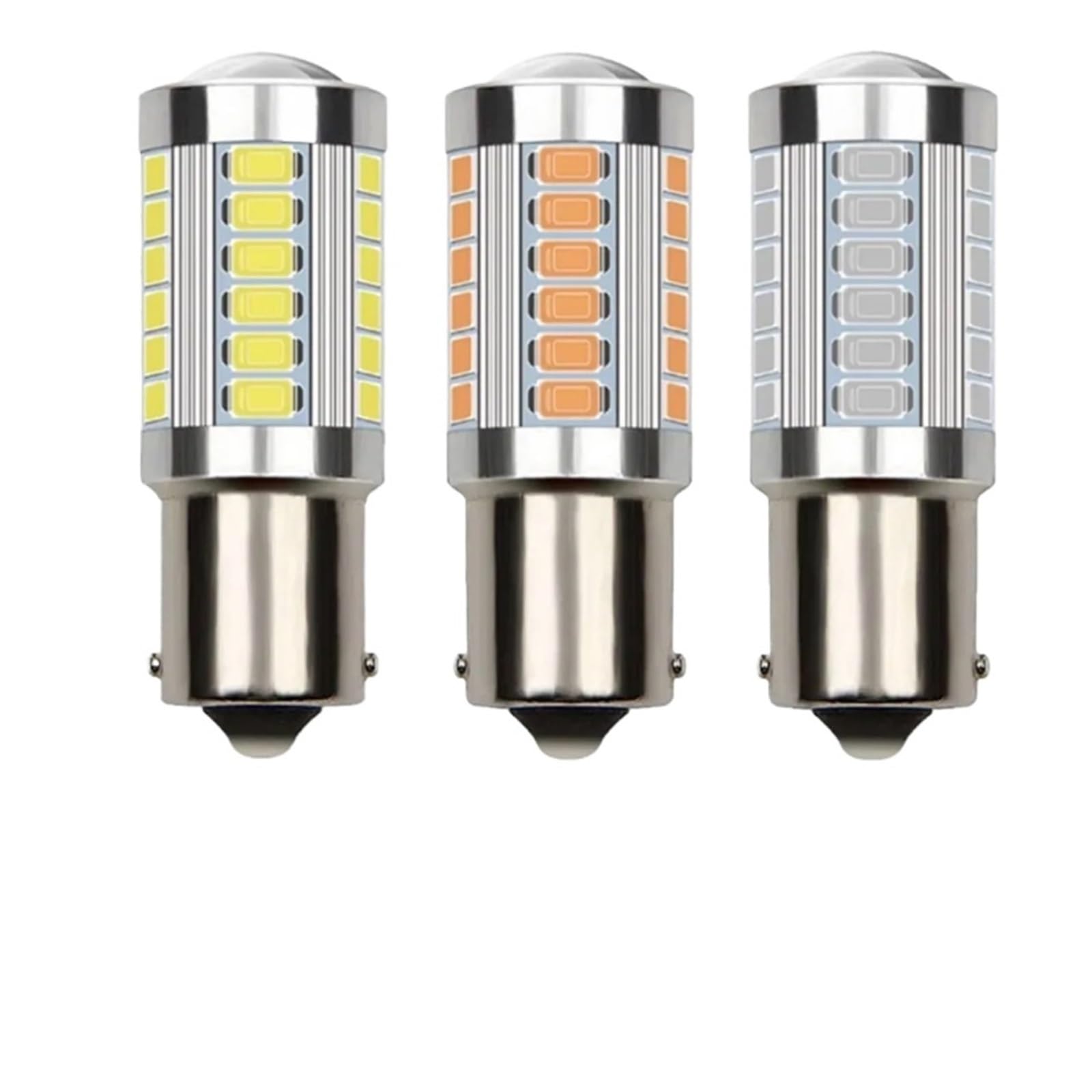 1 PZ 1157 BAY15D P21W 1156 BA15S Lampadine a LED Indicatori di direzione 12V 5630-33SMD 7000K Freno di parcheggio retromarcia bianco(4,1156 ba15s P21W)