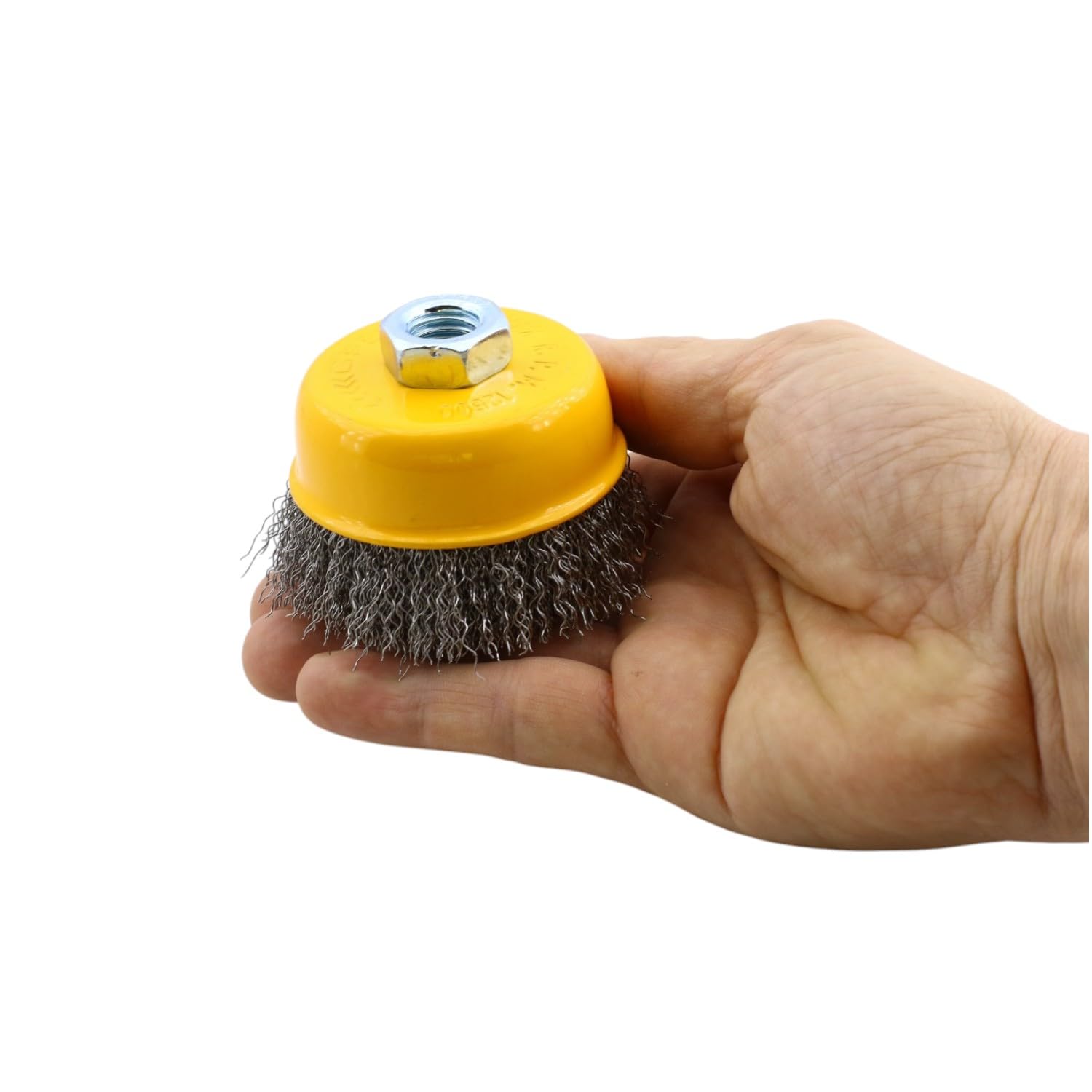 Saçaklı Çanak Fırça 75 mm Pas Kir Toz Temizleme Metal Temizlik Fırçası