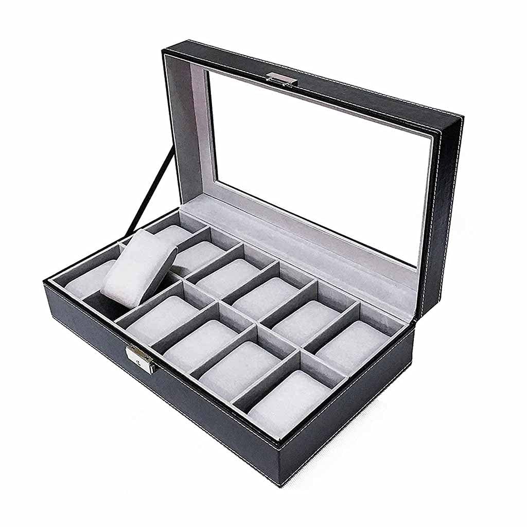 Organisateur plateau de bijoux et montre en verre pour sublimer votre commode de chambre