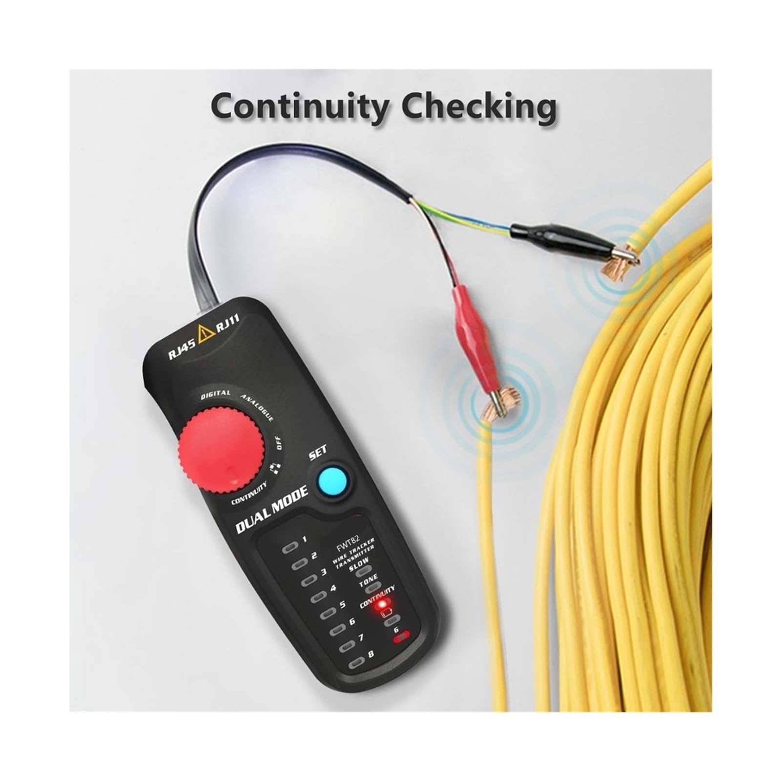 Probador de cables de red, Rastreador de cables red, señal digital y analógica, RJ11/RJ45/Cat5/Cat6, rastreador telefónicos, comprobador LAN Ethernet, detector buscador