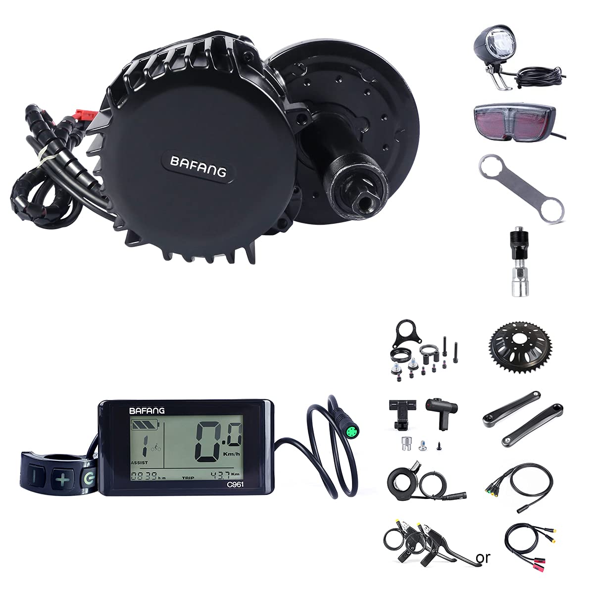 Buy BAFANG BBSHD BBS02B 1000W 750W 500W Ebike Motor LCD Speedmeter