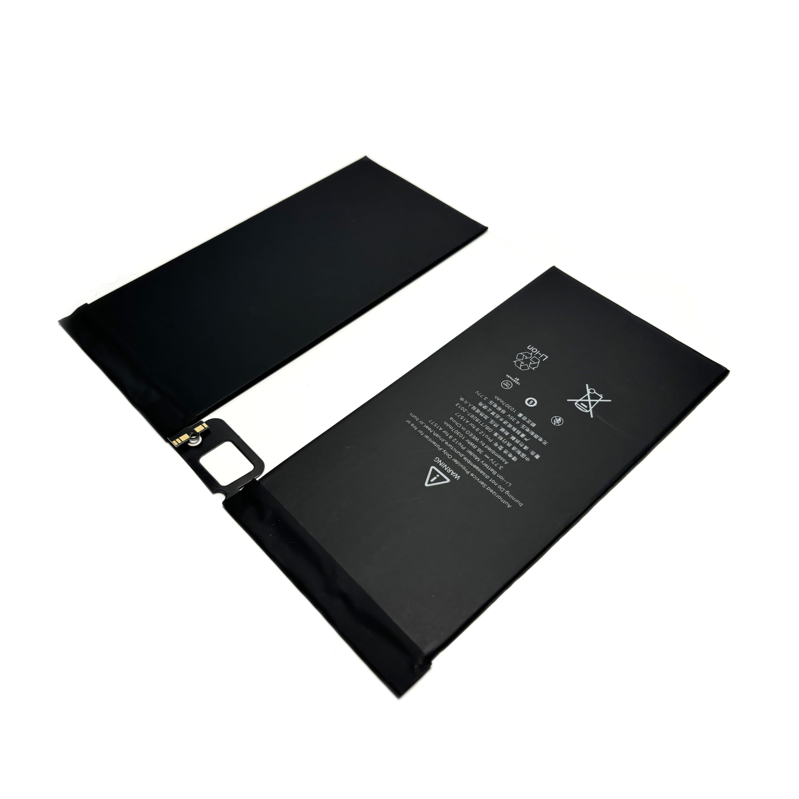 Batterie de rechange 10307 mAh A1577 compatible avec iPad Pro 12.9 2015 1ère génération A1584 A1652 EMC 2838 2827 ML3K2LL/A ML3N2LL/A ML3Q2LL/A ML0F2LL/A ML0G2LL/A