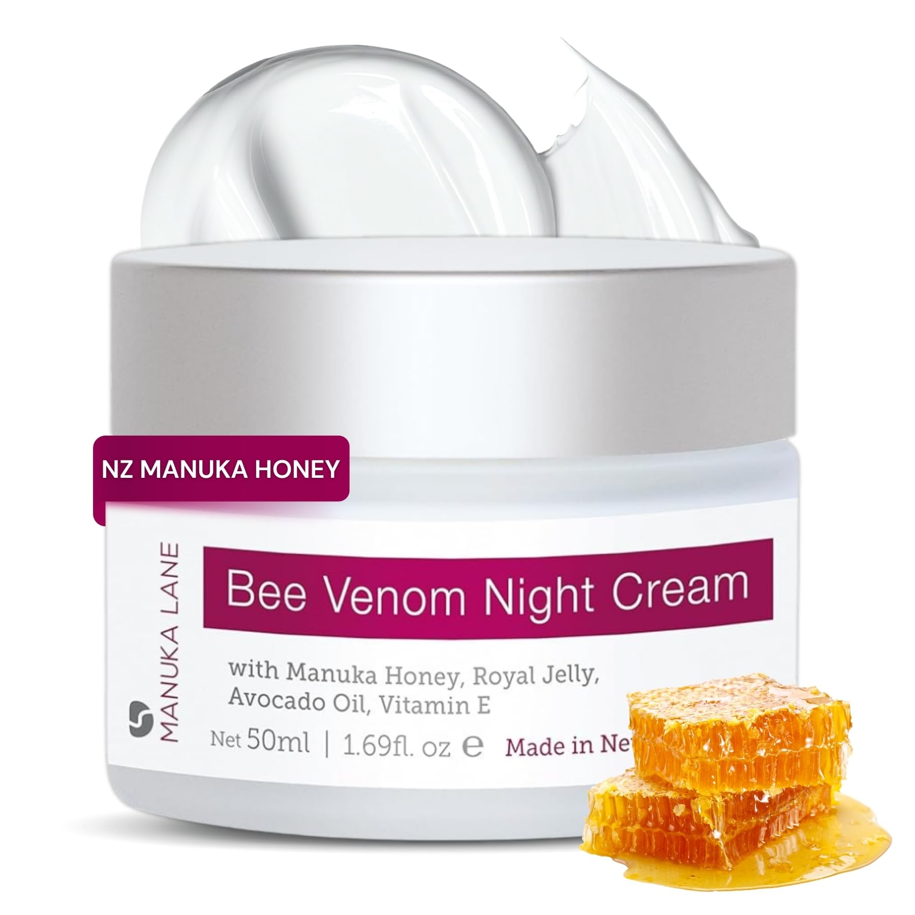 Amazon.com: Manuka Lane Bee Venom Night Cream for Face and Neck