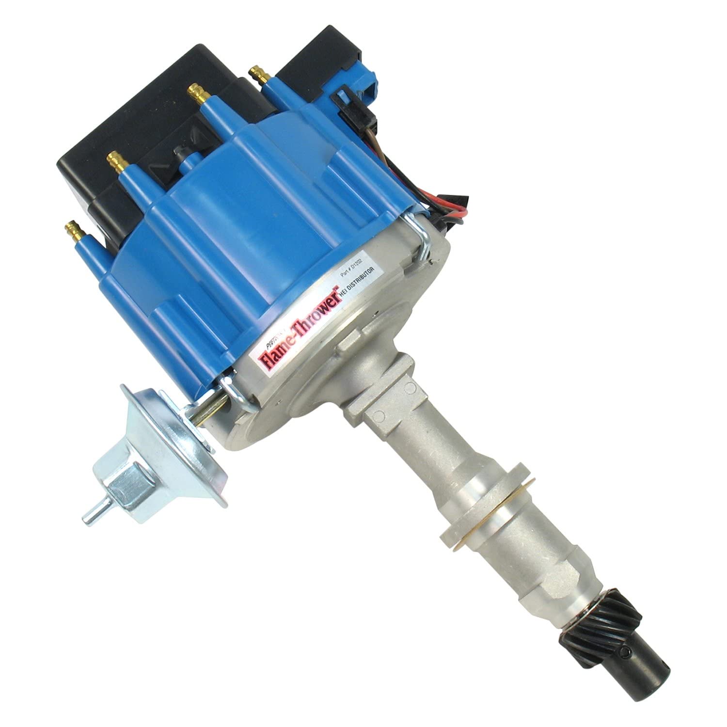 Pertronix D1202 Flame-Thrower Distributor HEI with Blue Cap for Pontiac Small Block/Big Block