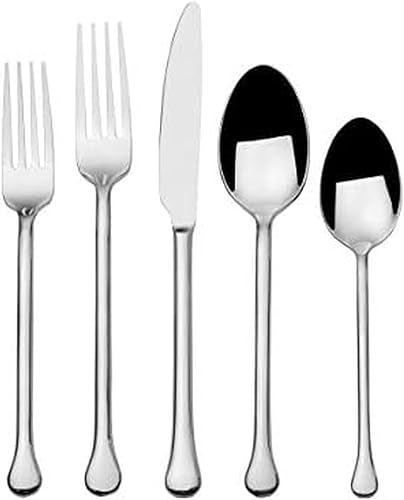 Towle Living Forged Geneva - Juego de cubiertos de 20 piezas, servicio para 4, acero inoxidable