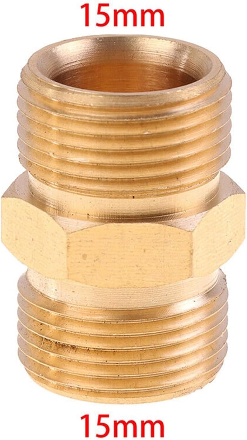 Garden Hose Connector 2PCS Pressure Washer Hose Connector M22 14mm To15mm Male Thread Female Adaptor Garden Accessories(M22-15)