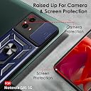 TheGiftKart Tough Armor Bumper Back Cover Case for Motorola Moto G85 5G | Sliding Camera Cover, Kickstand & Ring Holder | 360 Degree Protection Back Cover Case for Moto G85 5G (PC & TPU, Blue) gallery image