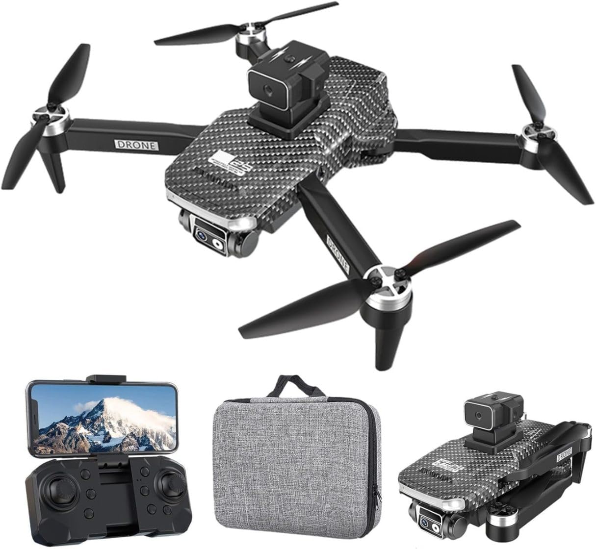 NIYANETAIL Dual-camera Folding UAV 4K HD Aerial Photography Drone, 5G WIFI Transmission Drone, Brushless Motor, Mobile Phone Control, Multiple Flight Modes NIYANETAIL Dual-camera Folding UAV 4K HD Aerial Photography Drone, 5G WIFI Transmission Drone, Brushless Motor, Mobile Phone Control, Multiple Flight Modes