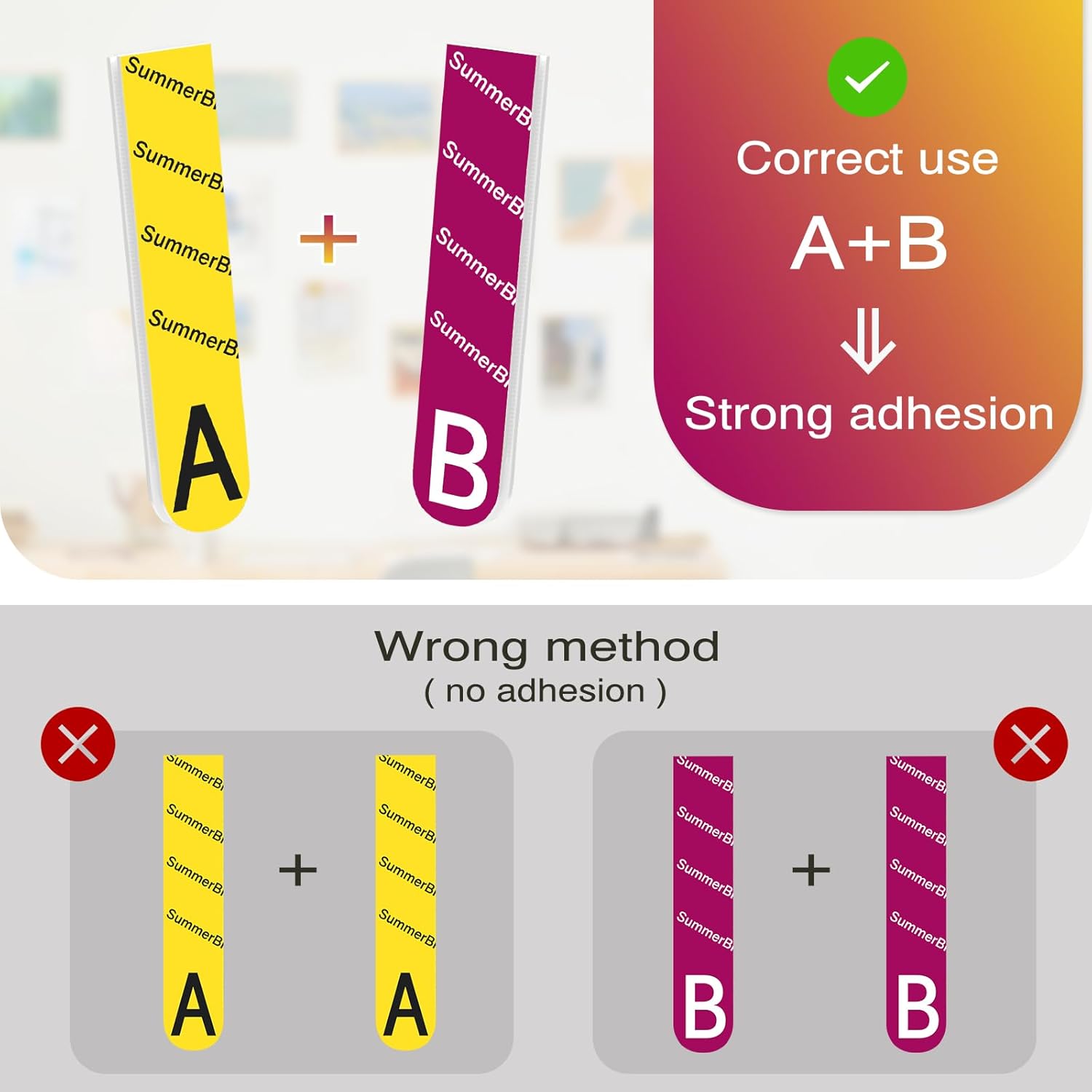 Picture Hanging Strips Heavy Duty XL, 88Pairs A+B Hook and Loop Picture Hangers,Removable Damage Free Hanging Poster Hangers,Adhesive Tape Wall Strips, X-Large Poster Hanger Hanging Strips