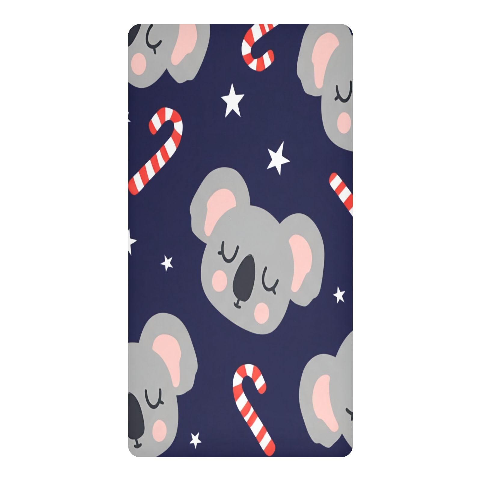 JiangGgen Cartoon Koala Baby Crib Sheet Soft Breathable for Standard Crib-M
