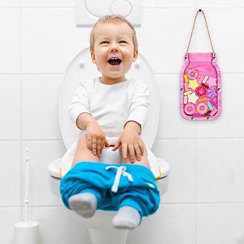 Miniatura 5 de Treela Tarro de recompensa para niños, tabla de recompensas de dulces para niños pequeños, tarro de masón para niños y niñas, tabla de