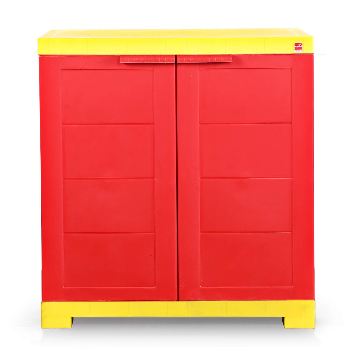 Cello Novelty Compact Plastic Shoe Rack(Red and Yellow) Amazon.in