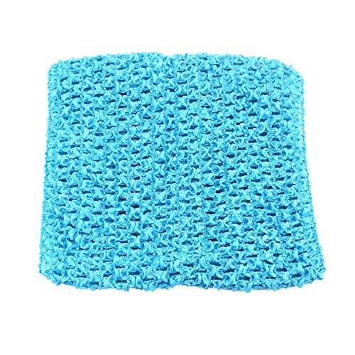 BERON Pack of 7 6” Handmade Baby Girl Silk Crochet Tutu Tube Top Chest Wrap for Toddler Infants(AID27-B)