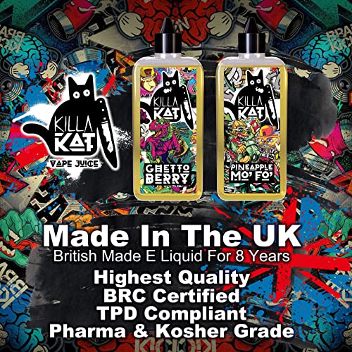 Killa-Kat-Vape-Juice-E-Liquid-Crybena-Blackcurrant-Short-fill-Vapes-Vape-Liquid-Shisha-Compatible-with-Vape-Mod-Pod-Pen-Starter-Kits-Smooth-Vaping-E-liquid-E-Liquid-Vaporize-No-Nicotine
