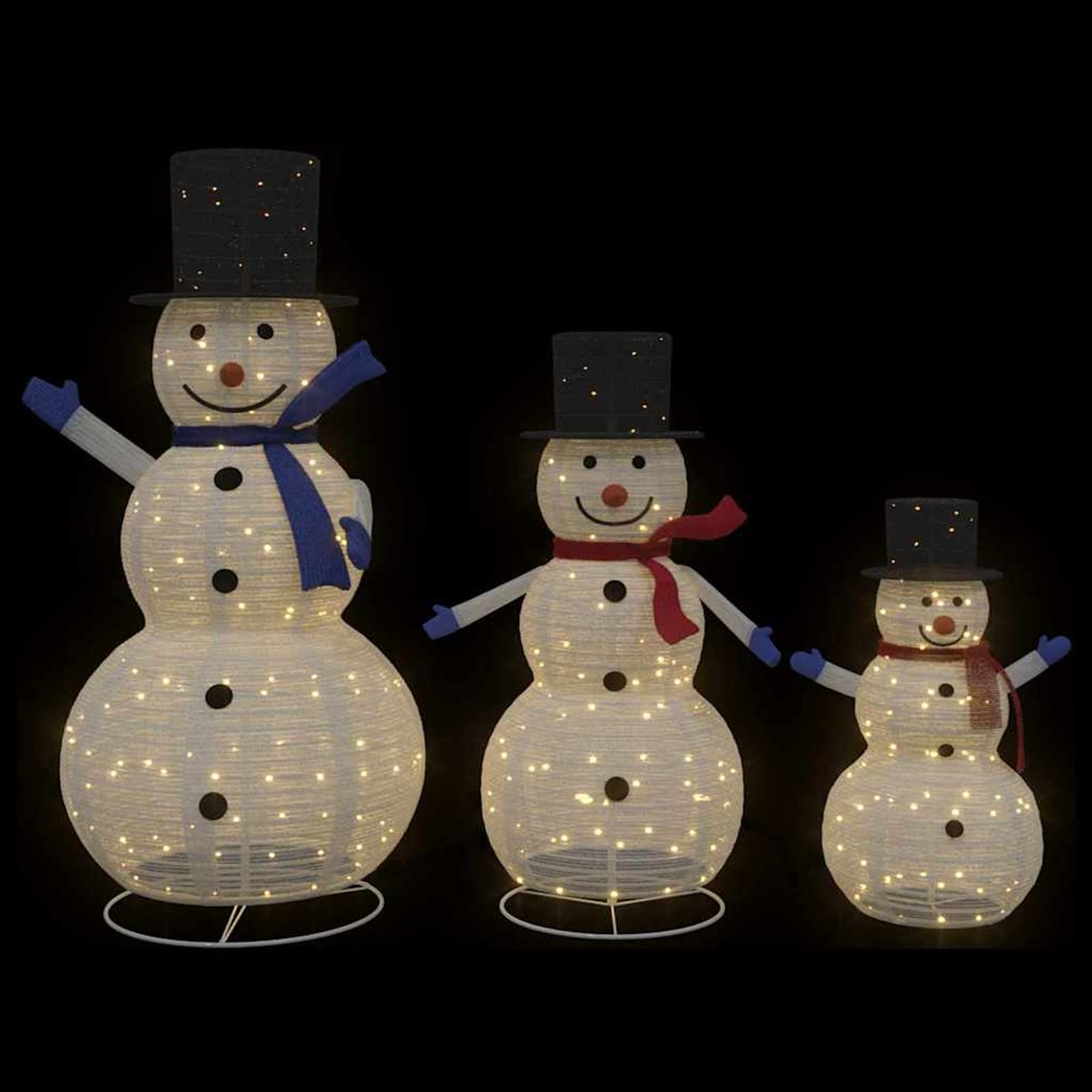 Familia de Muñecos de Nieve Navideños 3 pcs Cálido Modelo CJ1104ZJ-42018968ES