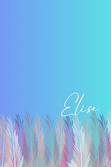 Elises Notebook A vibrant journal with your own name, 6 x 9 inches