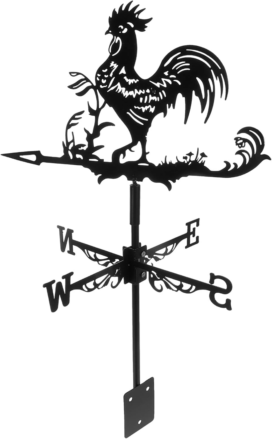 Happyyami Rooster Wind Vane Rooftop Weather Vane Retro