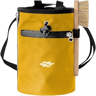 Bolsa de tiza para escalada en roca con cinturón y cremalleras, bolsillo de almacenamiento, fitness, gimnasio, levantamiento de pesas, búlder, bolsa de magnesio