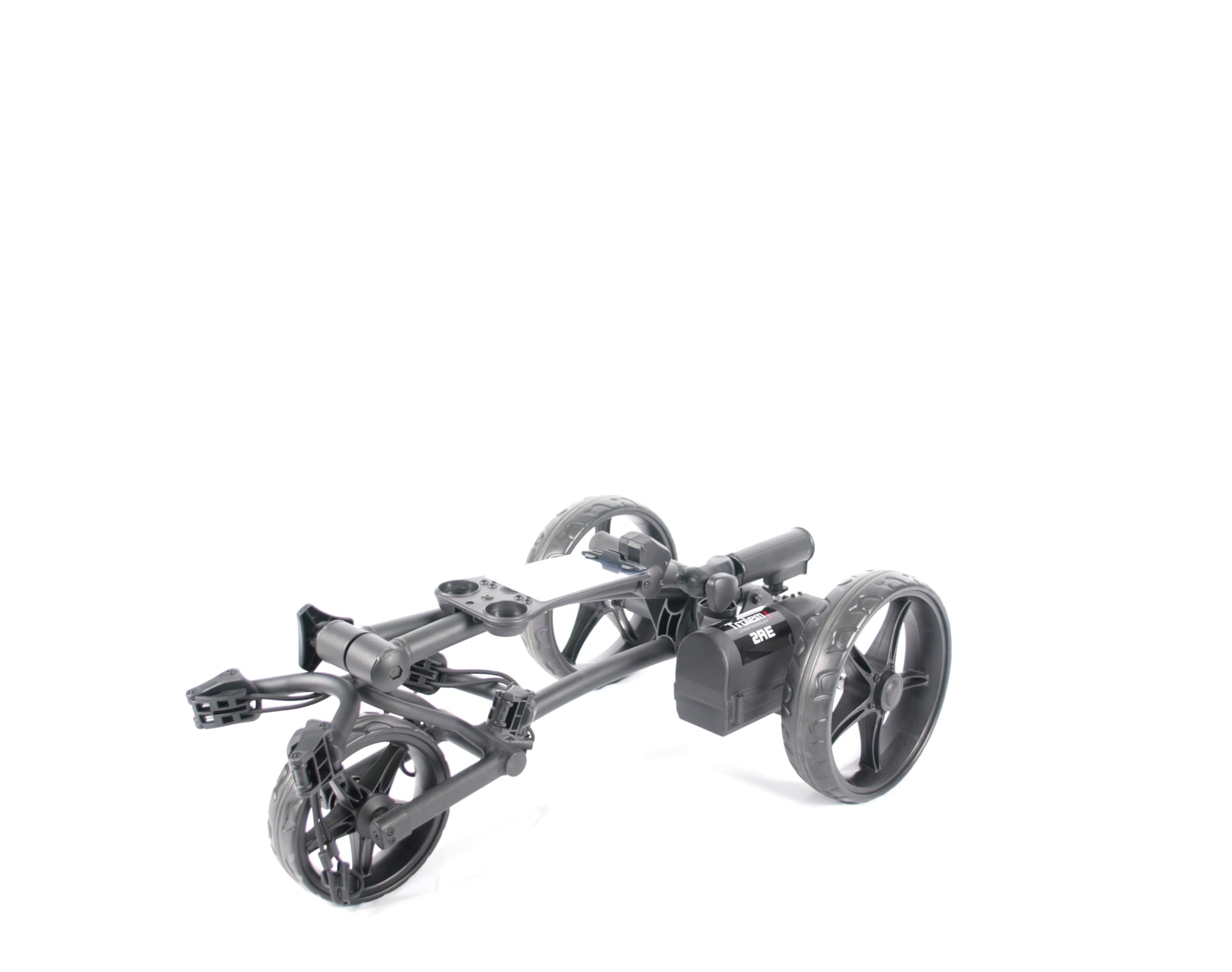 Trolem Electric Tubular Golf Trolley, Black with no Brake, élite Unisexe Adulte, Black, One Size -