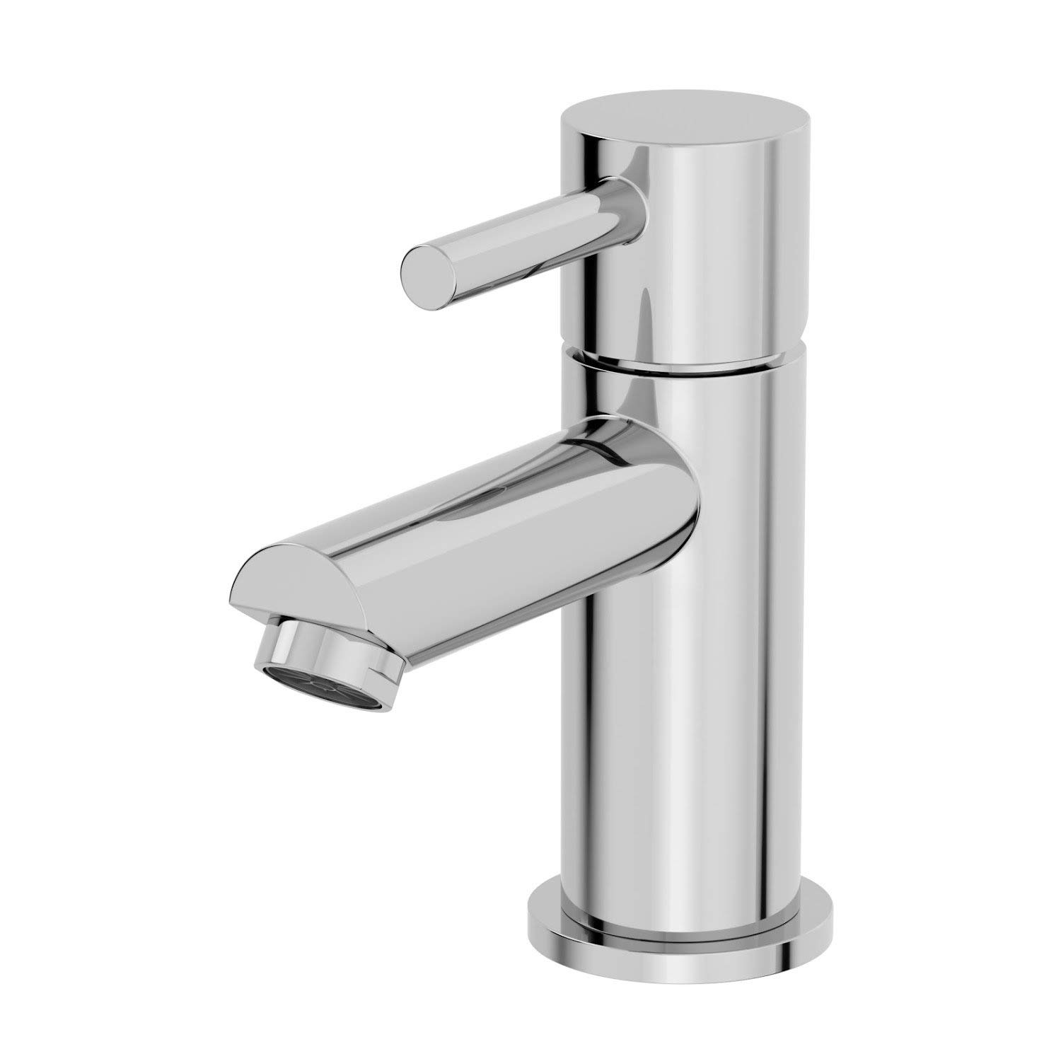 Architeckt® Malmo Bathroom Basin Sink Mixer Tap Cloakroom Mini Mono Modern Round Single Lever Handle Faucet for Sinks, Chrome