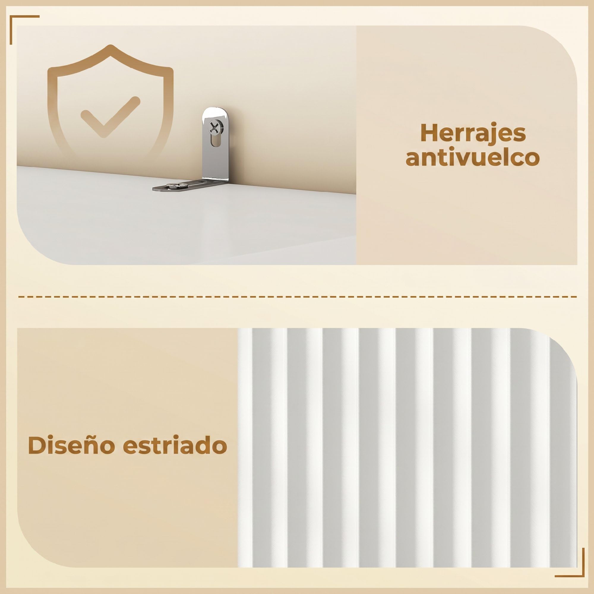 HOMCOM Armario Alto de Baño 3 Estantes Abiertos 60x30x171 cm Blanco | Mueble de Baño Estrecho, Cajón Acanalado, Estante Ajustable, Puertas de Cierre Suave, para Espacios Pequeños