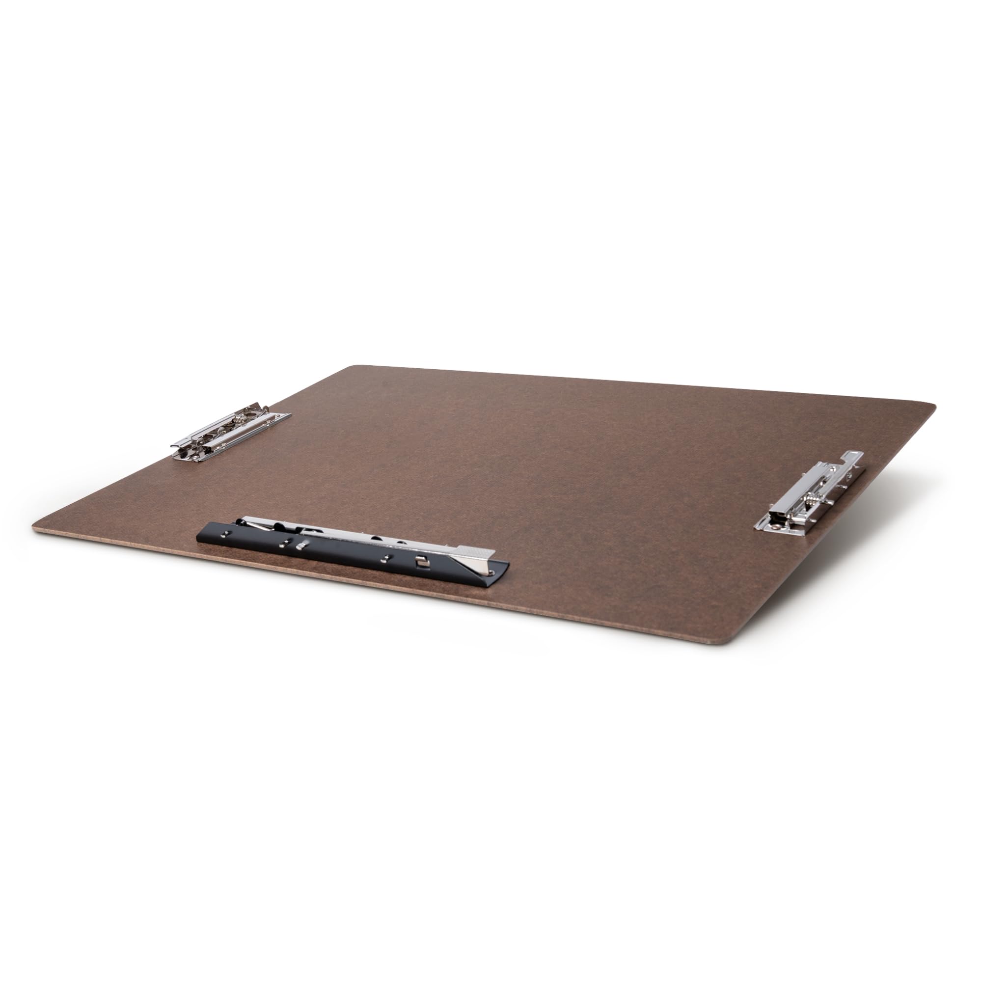 11x17 17 x 11 Inches Hardboard/Clipboard with 8-Inch Hinge and Mousetrap Clip, Brown (680461)
