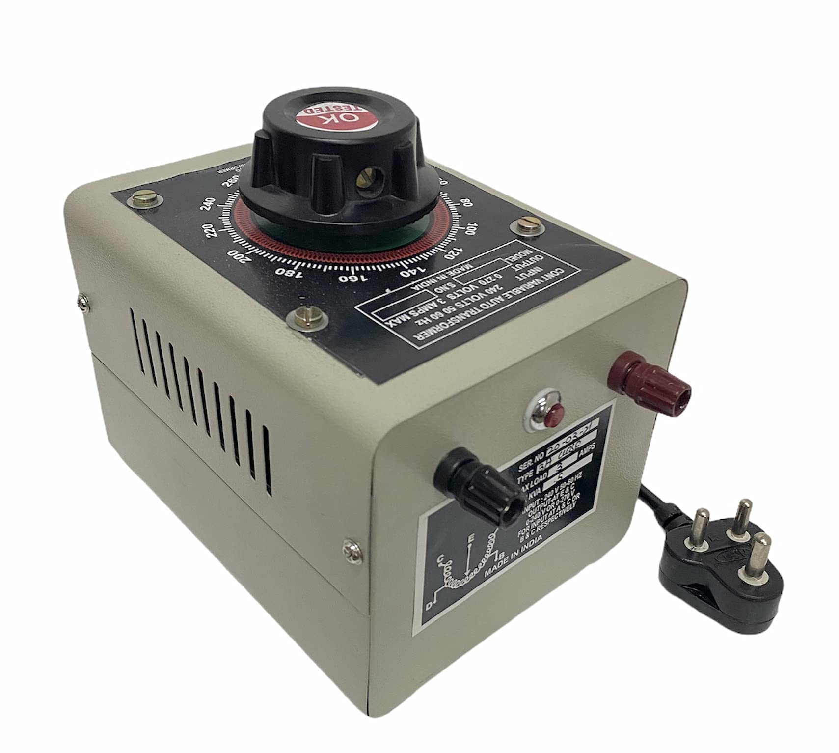See full amazon price history chart for DENKO Variac/Dimmerstat/Auto transformer Single Phase 0-270V 3 Ampere closed Type (1 year manufacturer warranty) DENKO Variac/Dimmerstat/Auto transformer Single Phase 0-270V 3 Ampere closed Type (1 year manufacturer warranty) (B08952QK3R) Amazon Price History, Amazon Price Tracker