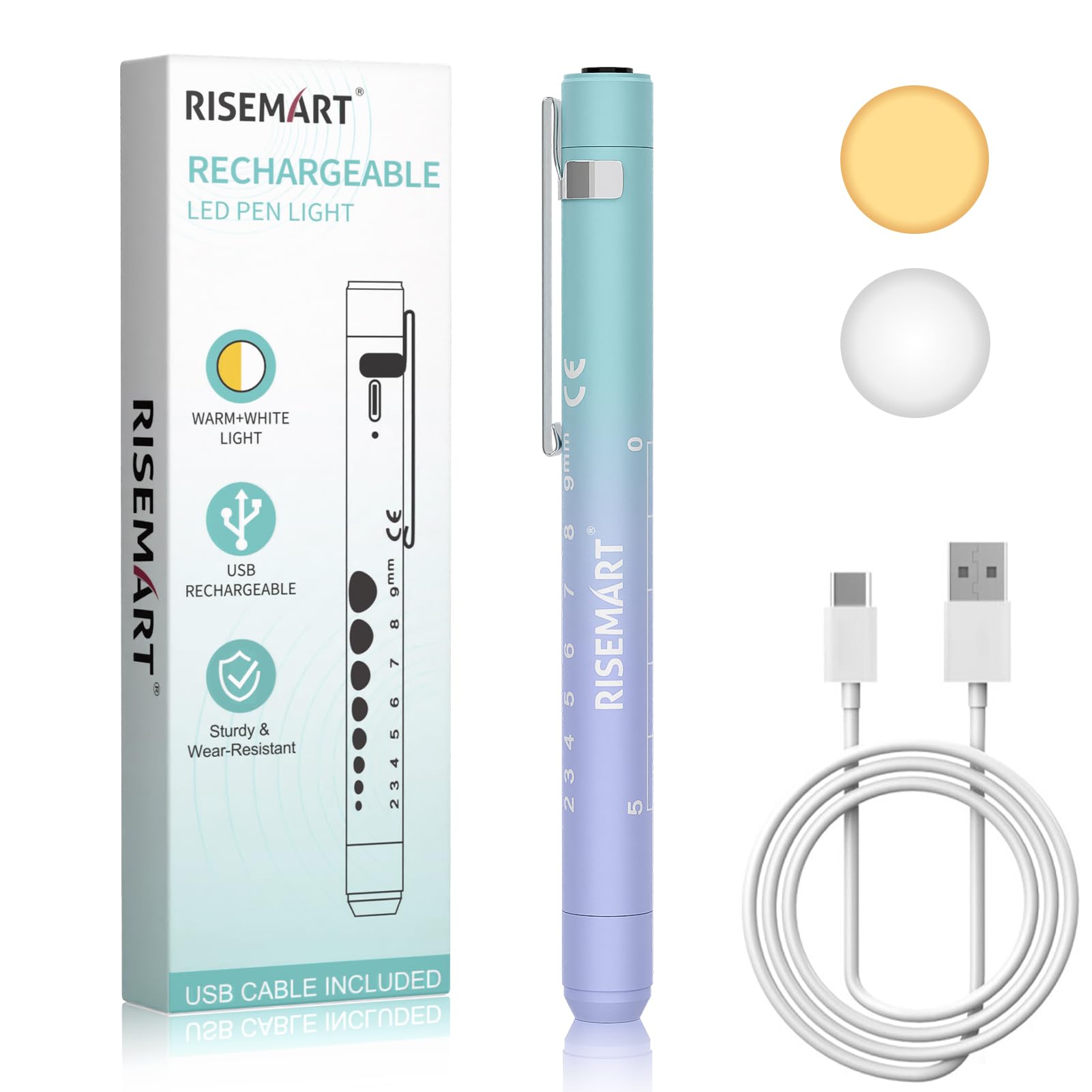 Rechargeable Pen Light for Nurses and Doctor LED Penlight with USB Charging