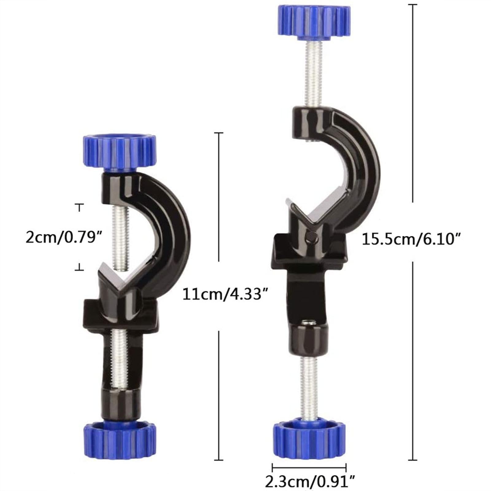 SEIWEI 5 Pcs Cross Clip Double Top Wire Kit Jig Lab Stand Fixture Adjustable Aluminum Clamp Holder Plastic