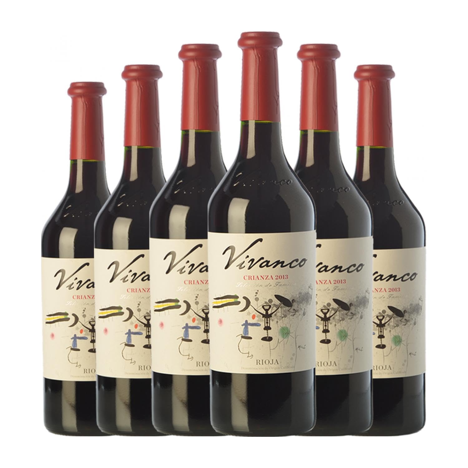 Vivanco Tempranillo Rioja Crianza 75 cl Vino tinto (Caja de 6 Botellas de 75 cl)