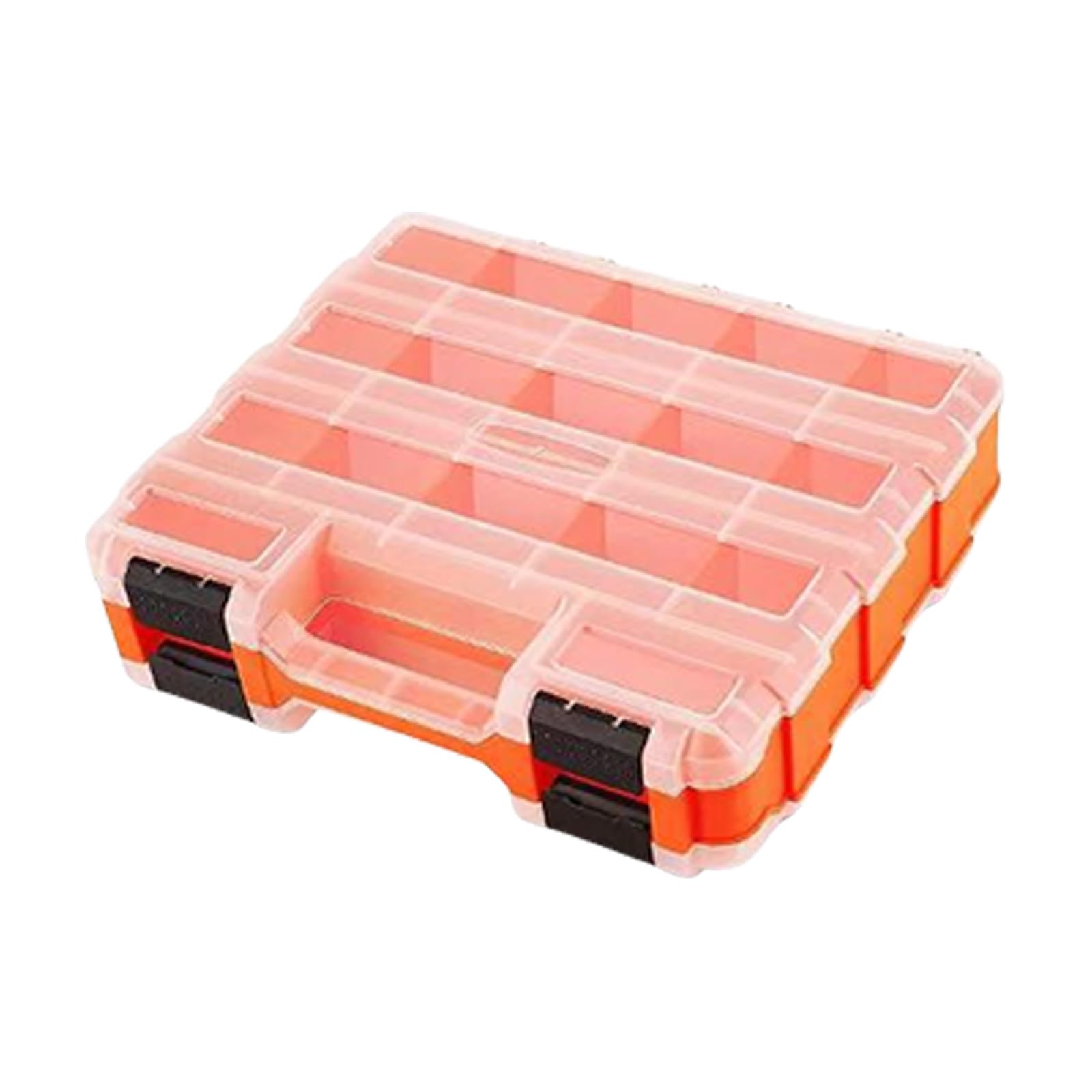 XAGMODSHN Tool Organizers, Small Parts Tool Box with Removable Compartments Double Side Box Organizers Hardware Storage