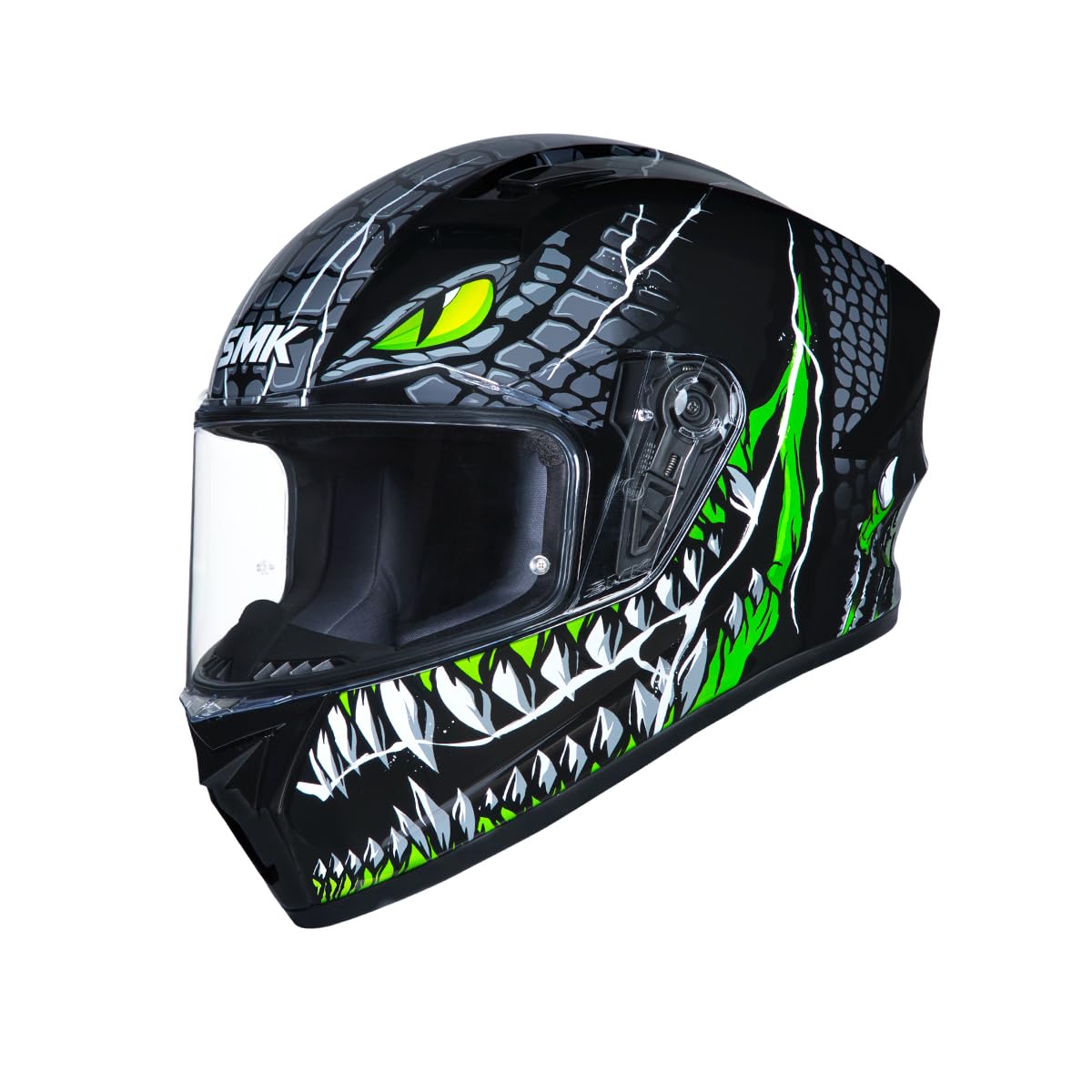 SMK Stellar Sports Taotei Helmet Ece-06 Certified with Anti Fog Clear Visor for Men and Women-image-43