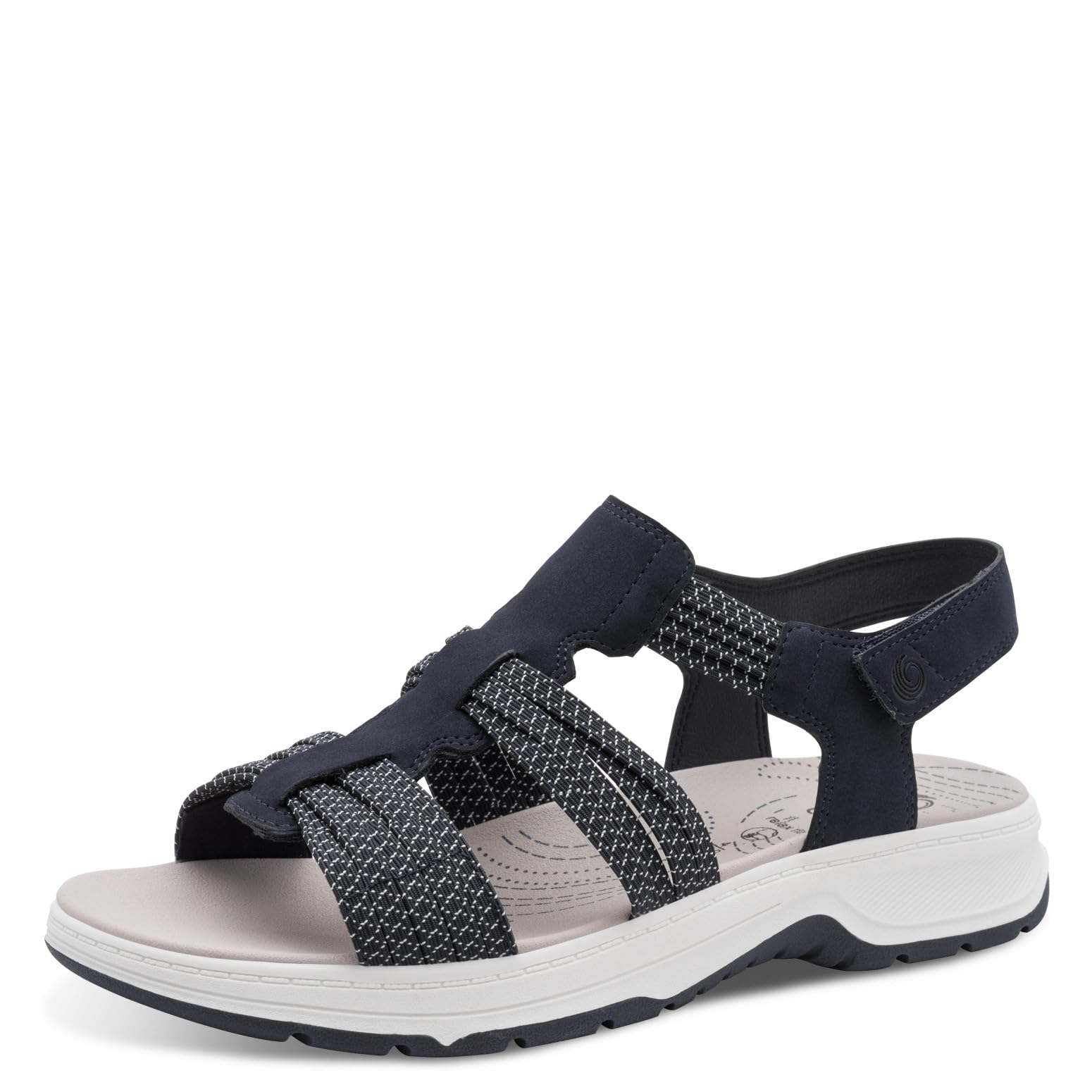 Jana Women's Coshy Sandal Flat 8-28660-46, Navy, 4 UK
