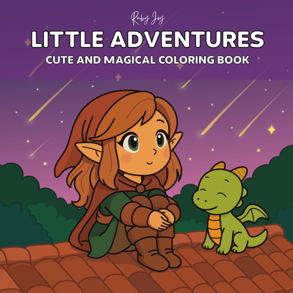 Little Adventures: Cute and Magical Coloring Book