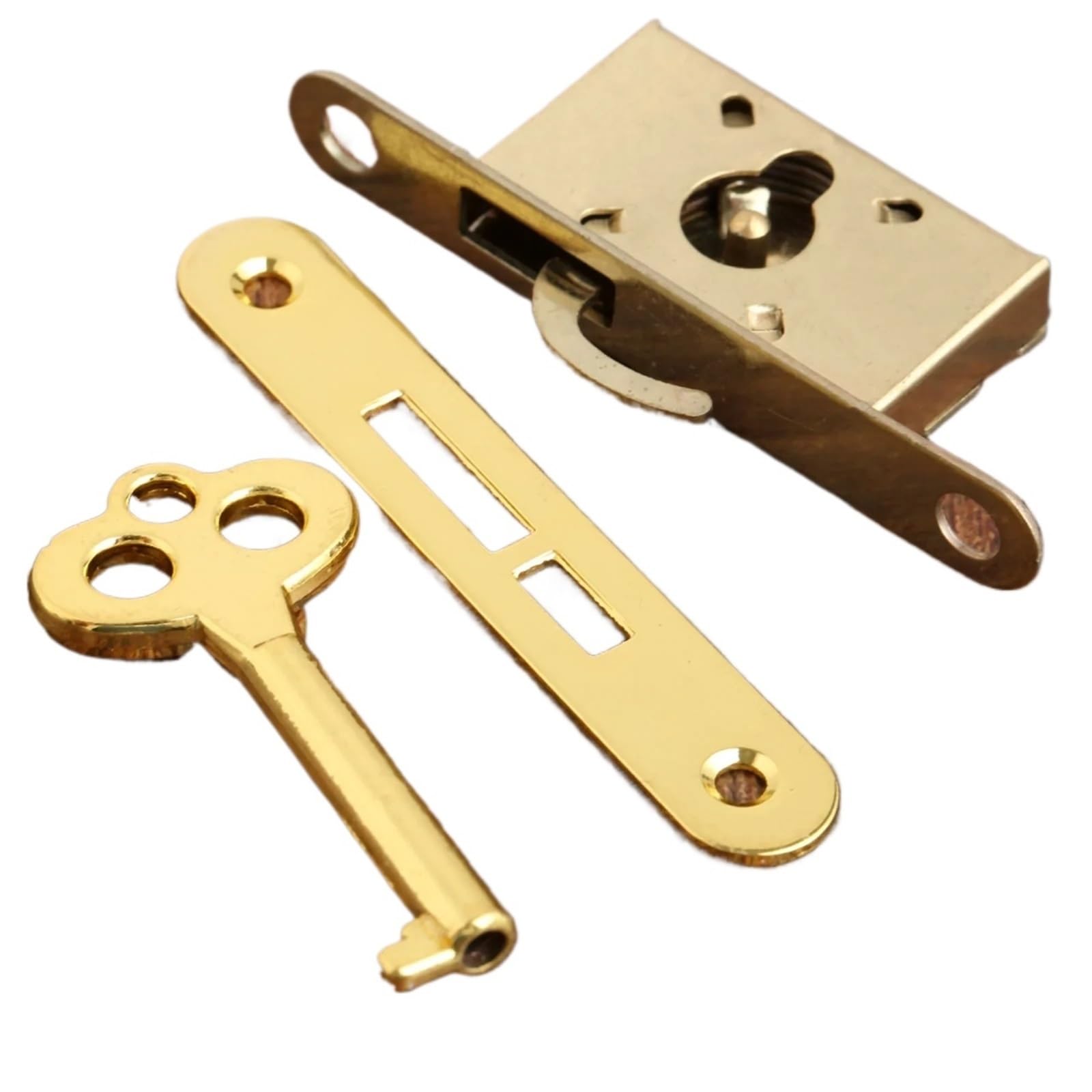 Kdhcvkz One Color 1Set Gold Classical Lock Drawer Cabinet Wardrobe Cupboard Door Zinc Alloy Antique Furniture Counter Locks With Key