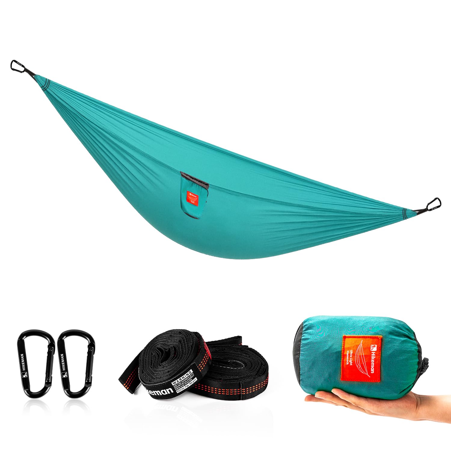 Hamac pour camping bleu HIKEMAN l'accessoire idéal des siestes en rando