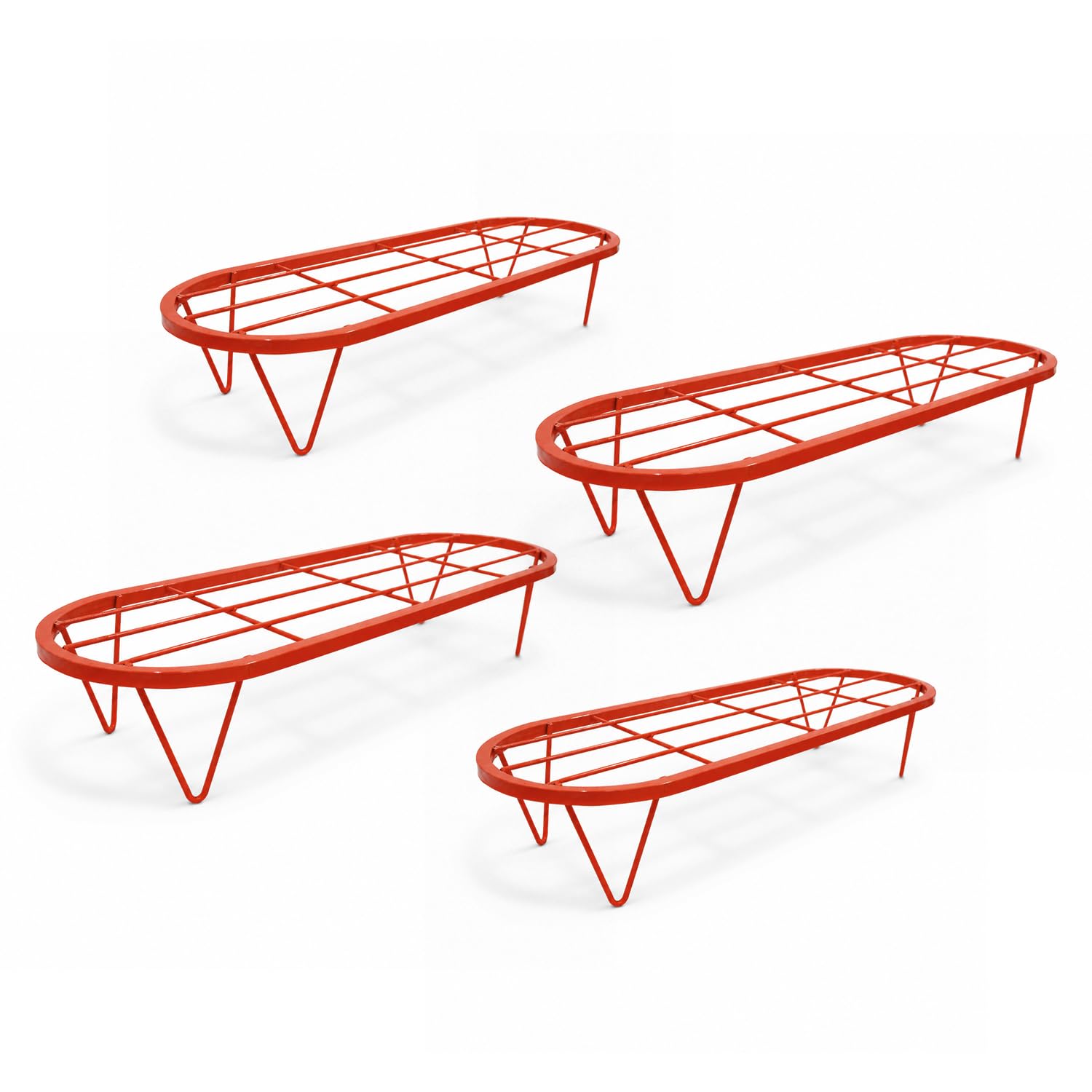 BonKaso Metal Plant Stands - 4 Pack, Outdoor & Indoor -10