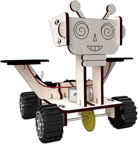 Miniatura 6 de Juguete STEM de coche de energía solar, rompecabezas 3D de madera, proyecto de construcción de modelos para niños de 8 a 12 años, regalos de